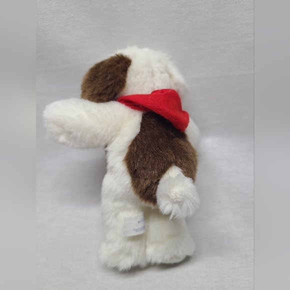 7" Build A Bear Mini Plush Puppy Dog Red Scarf Magnet Saint Bernard - Picture 3 of 3